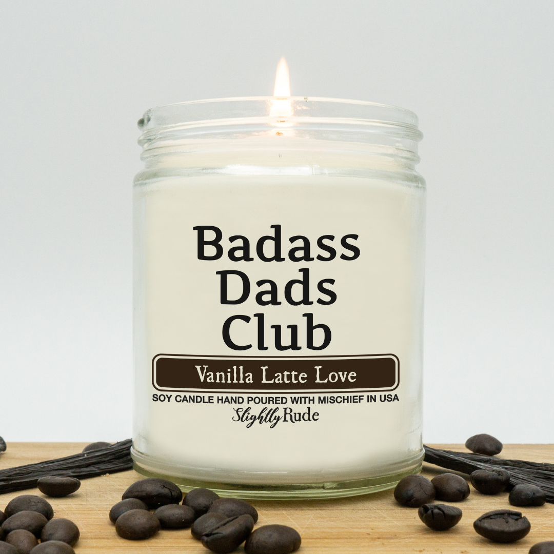 Badass Dads Club - Funny Candle