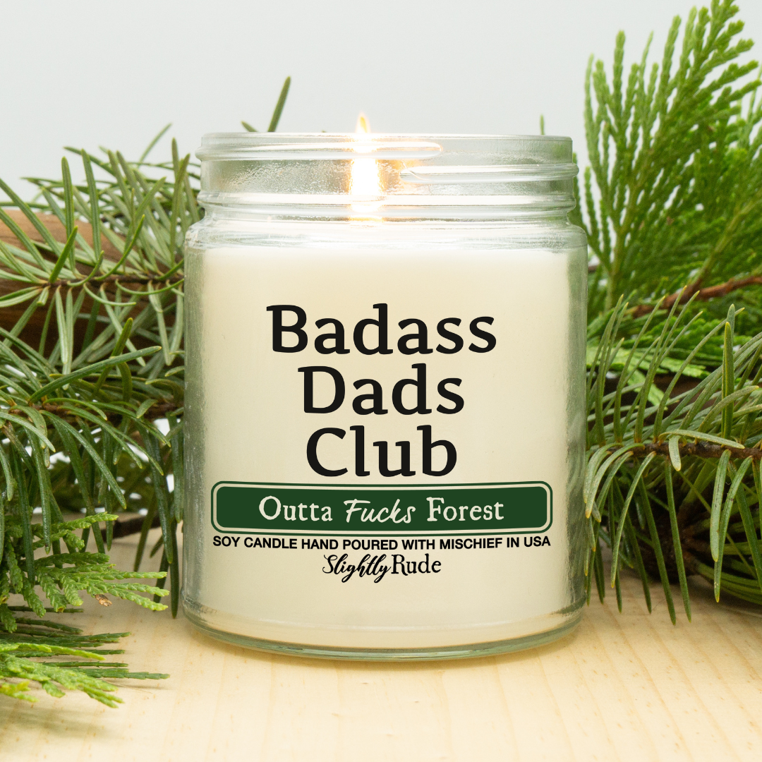 Badass Dads Club - Funny Candle