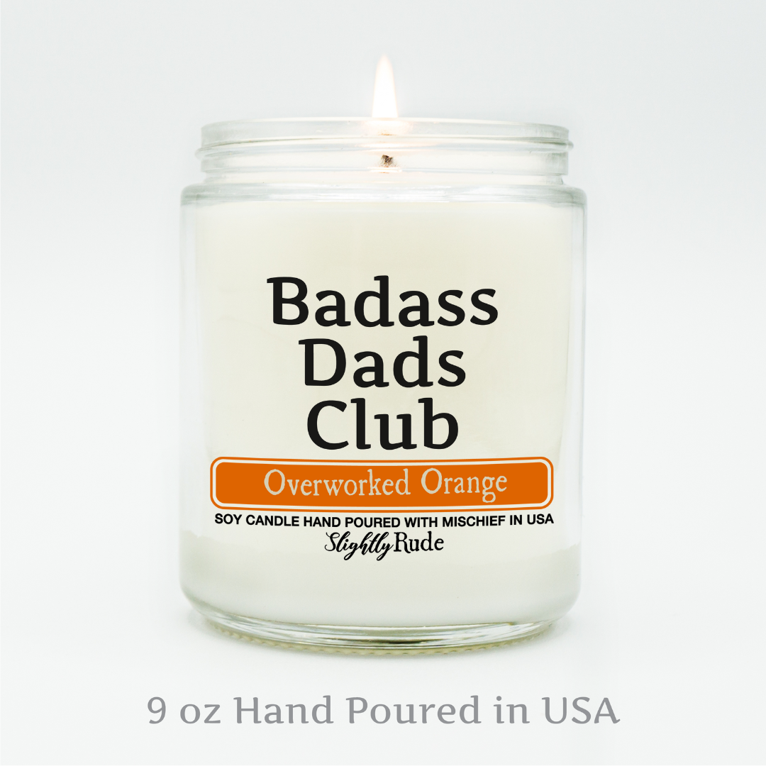 Badass Dads Club - Funny Candle