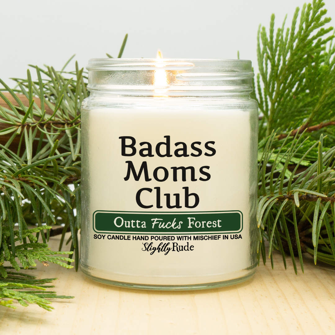 Badass Moms Club - Funny Candle
