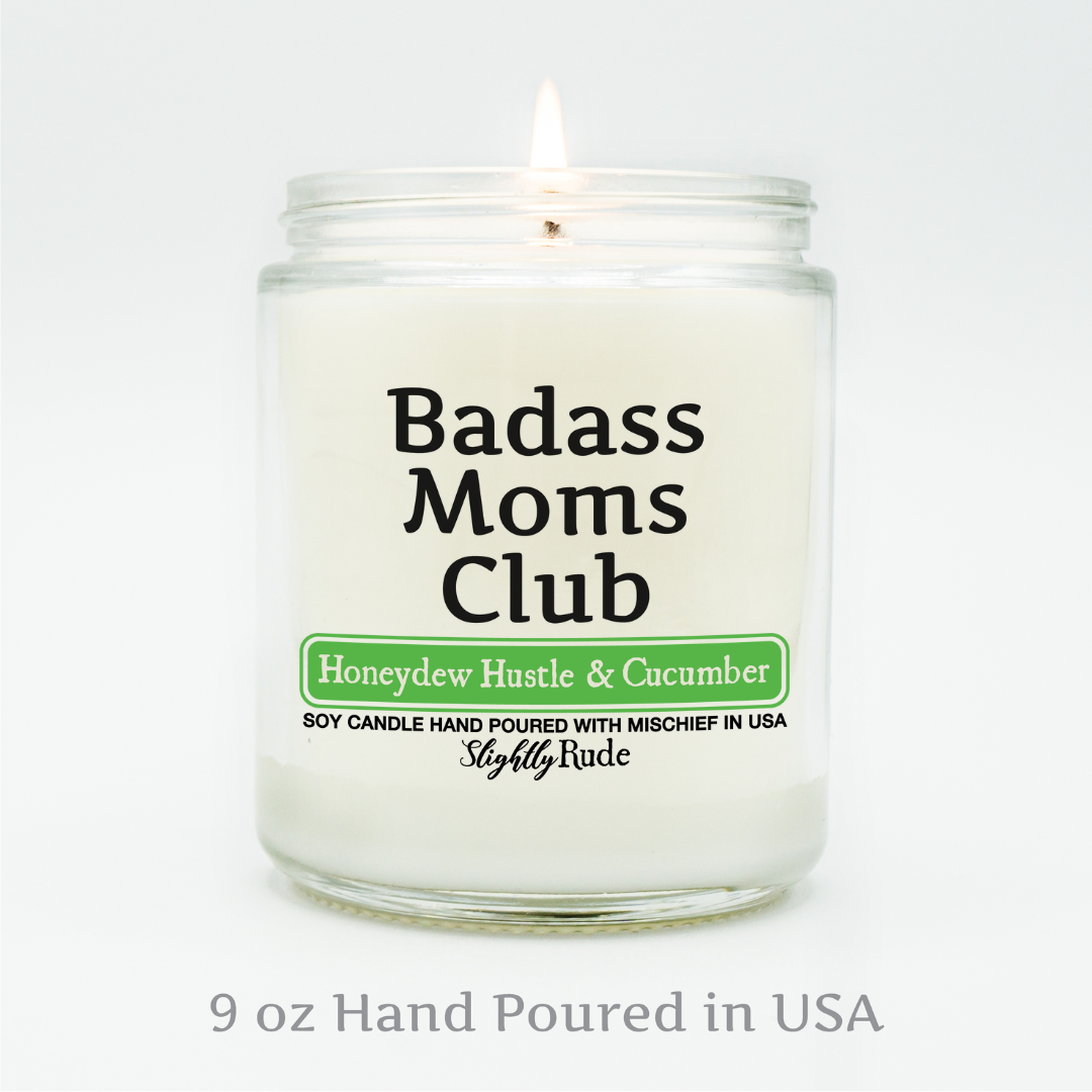 Badass Moms Club - Funny Candle