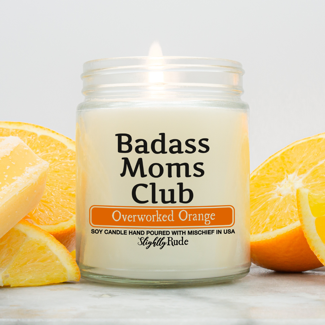Badass Moms Club - Funny Candle