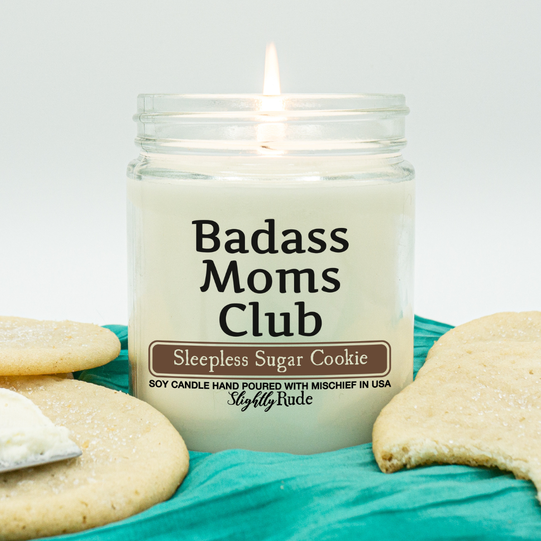 Badass Moms Club - Funny Candle