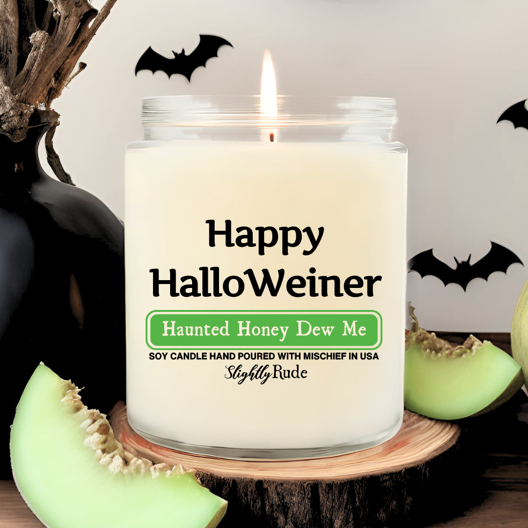 Happy HalloWeiner - Candle