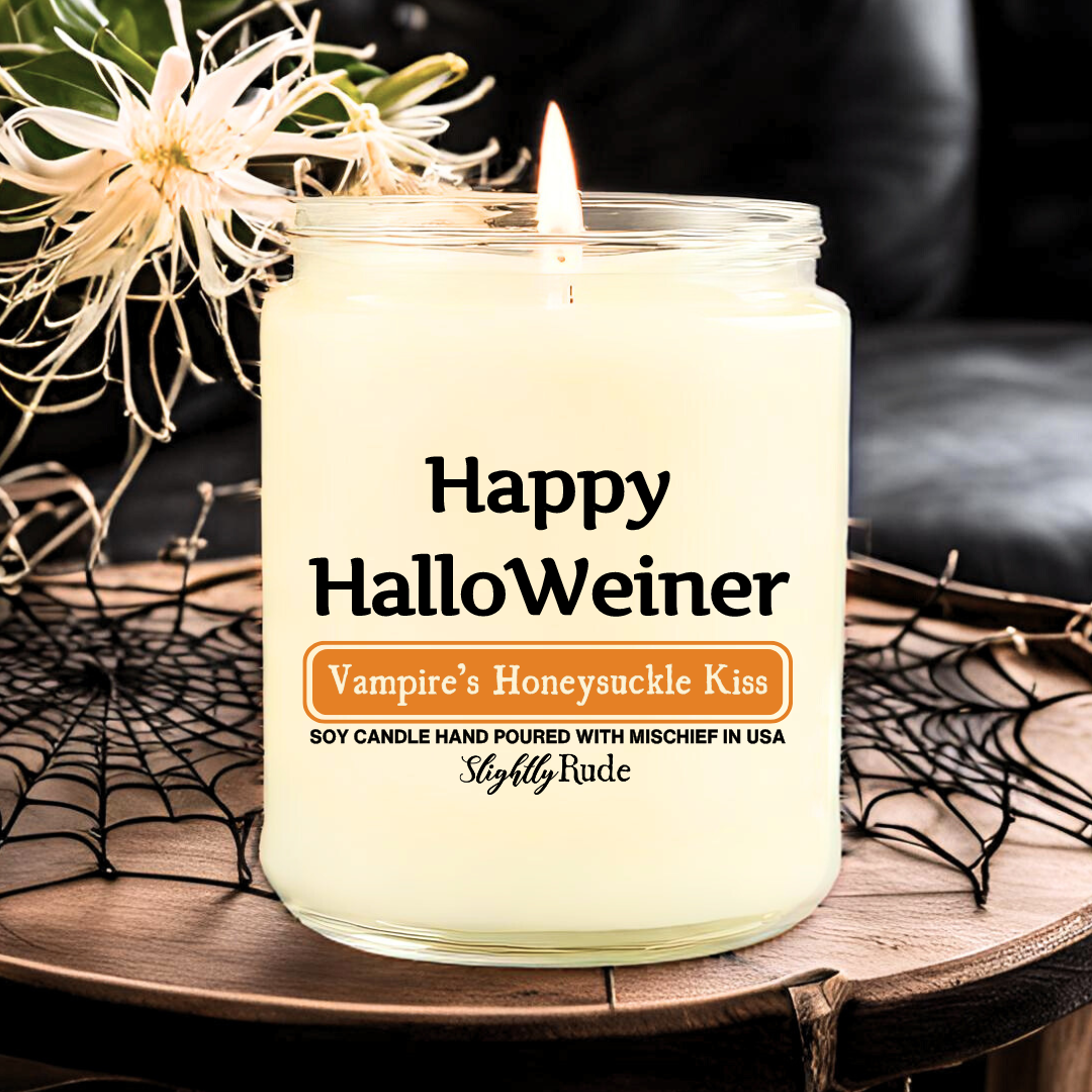 Happy HalloWeiner - Candle