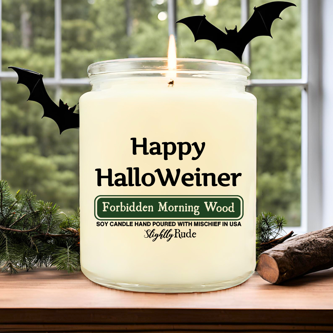 Happy HalloWeiner - Candle