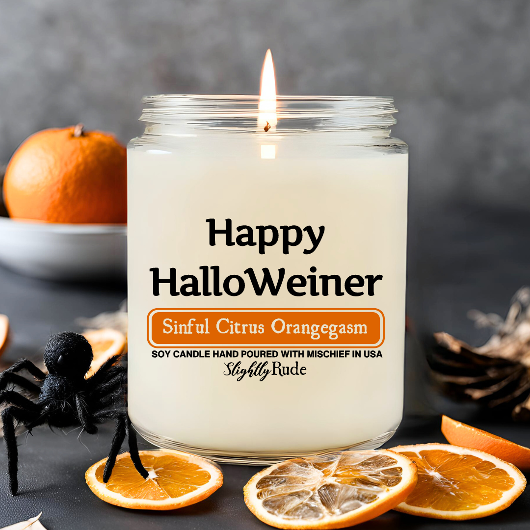 Happy HalloWeiner - Candle