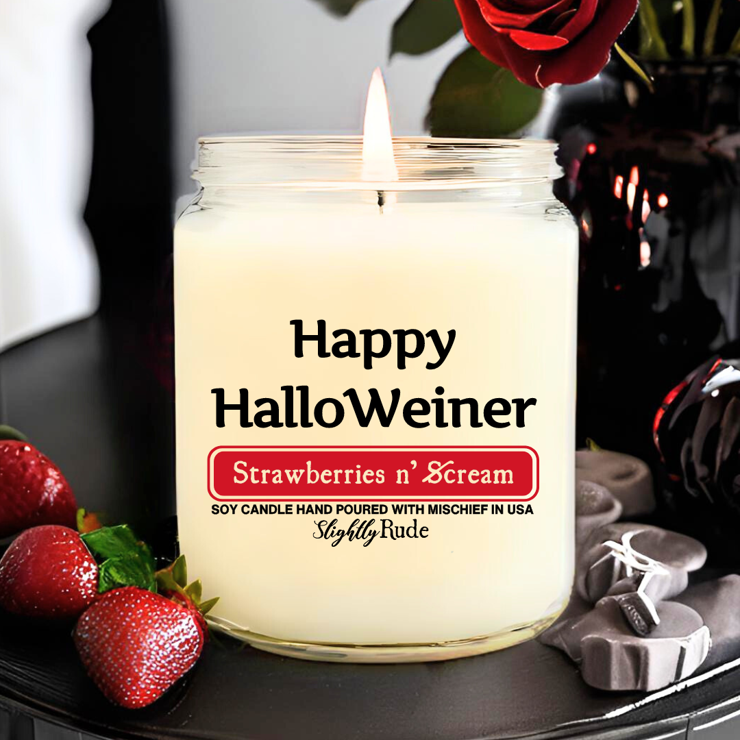 Happy HalloWeiner - Candle