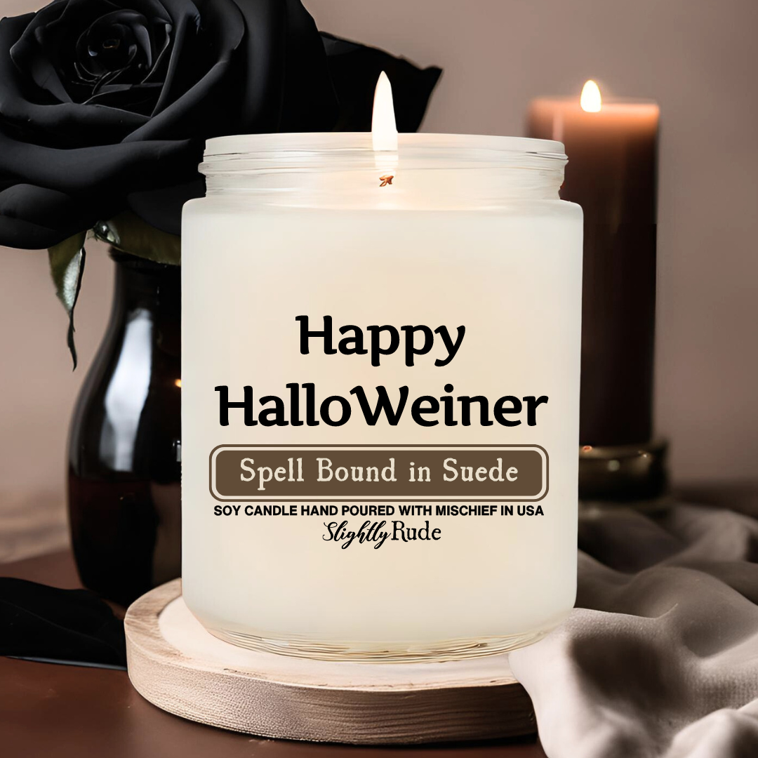 Happy HalloWeiner - Candle