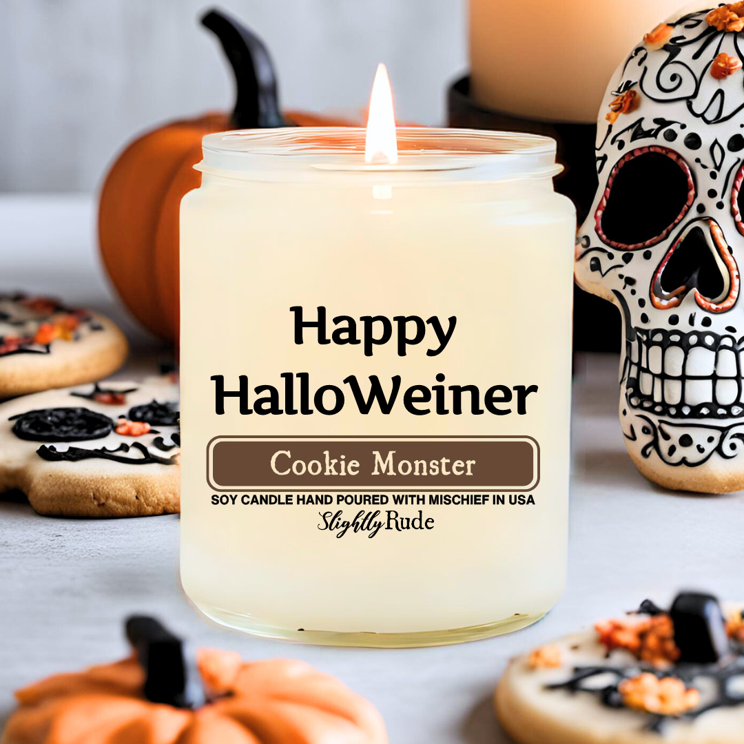 Happy HalloWeiner - Candle