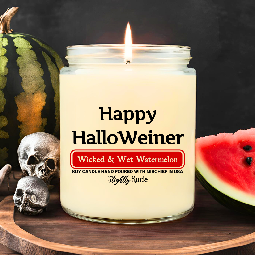 Happy HalloWeiner - Candle