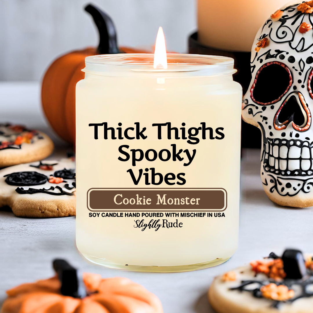 Thick Thighs & Spooky Vibes - Candle
