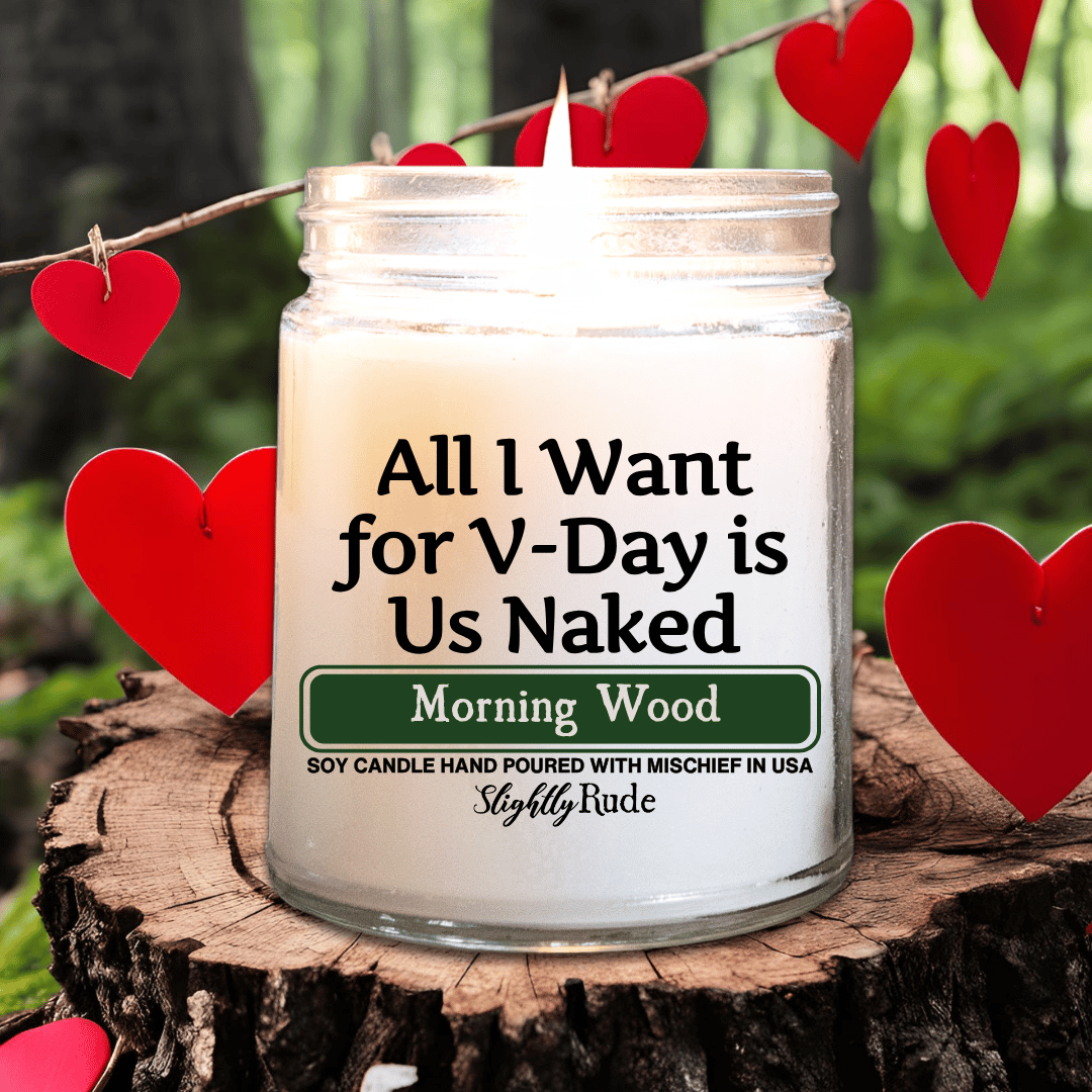 All I Want for V-Day is Us Naked - Candle