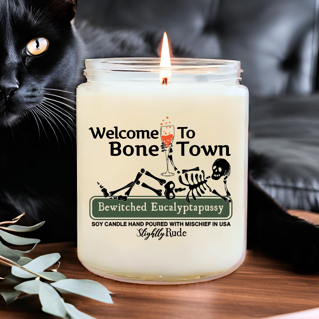 Welcome to Bone Town - Skeleton Candle