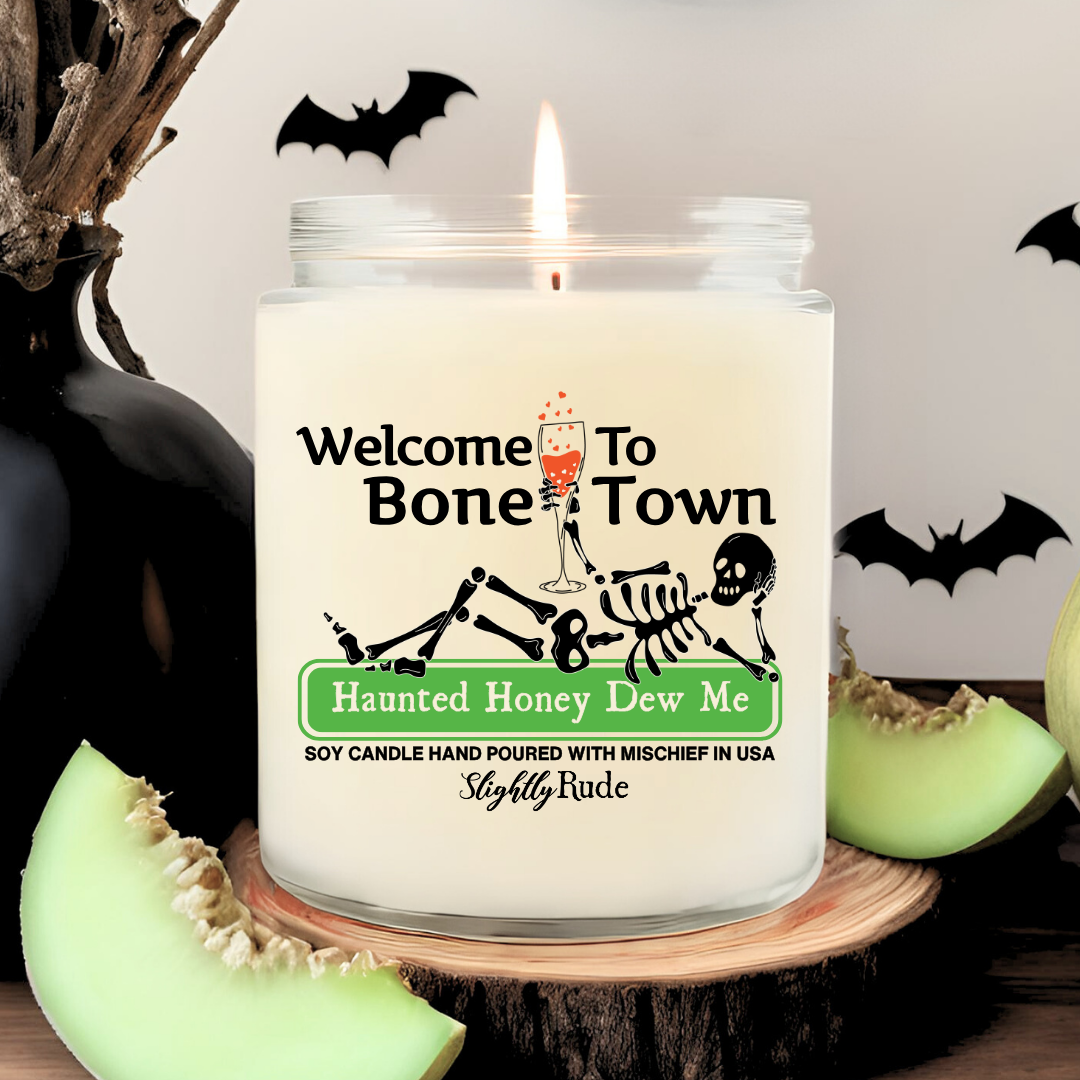 Welcome to Bone Town - Skeleton Candle
