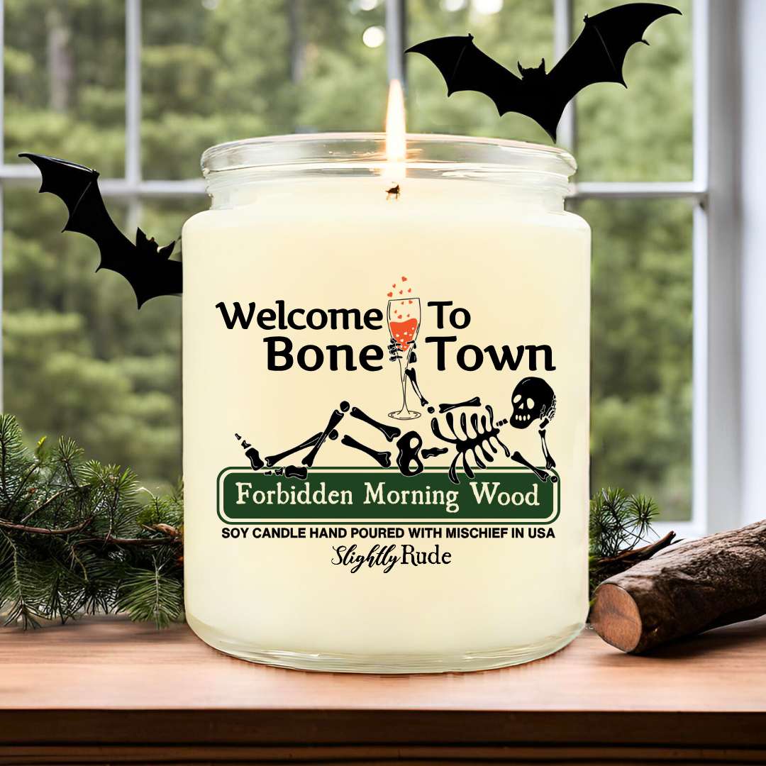 Welcome to Bone Town - Skeleton Candle