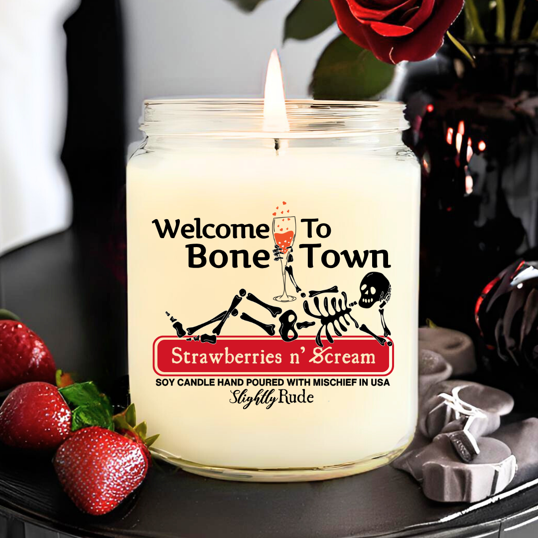 Welcome to Bone Town - Skeleton Candle