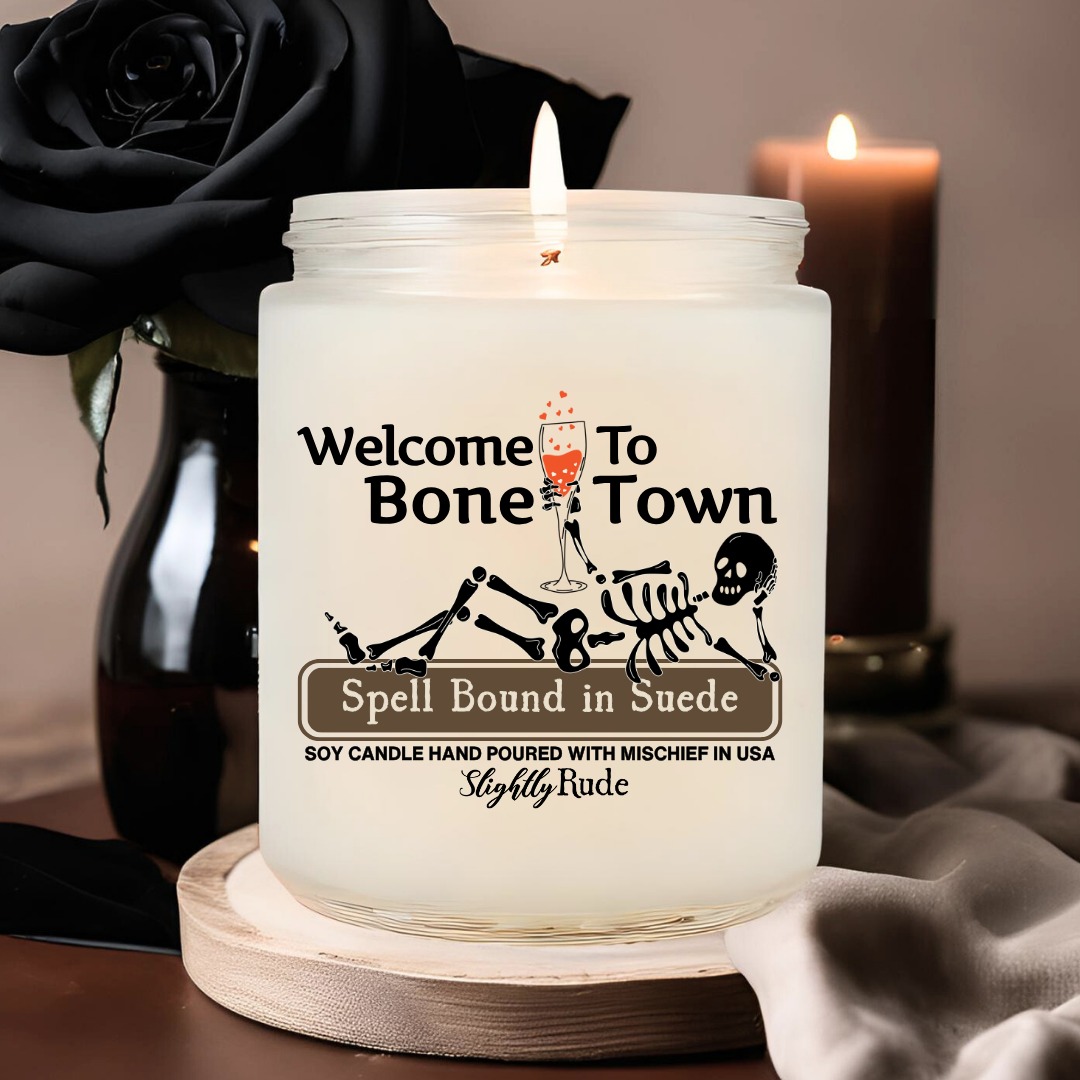 Welcome to Bone Town - Skeleton Candle