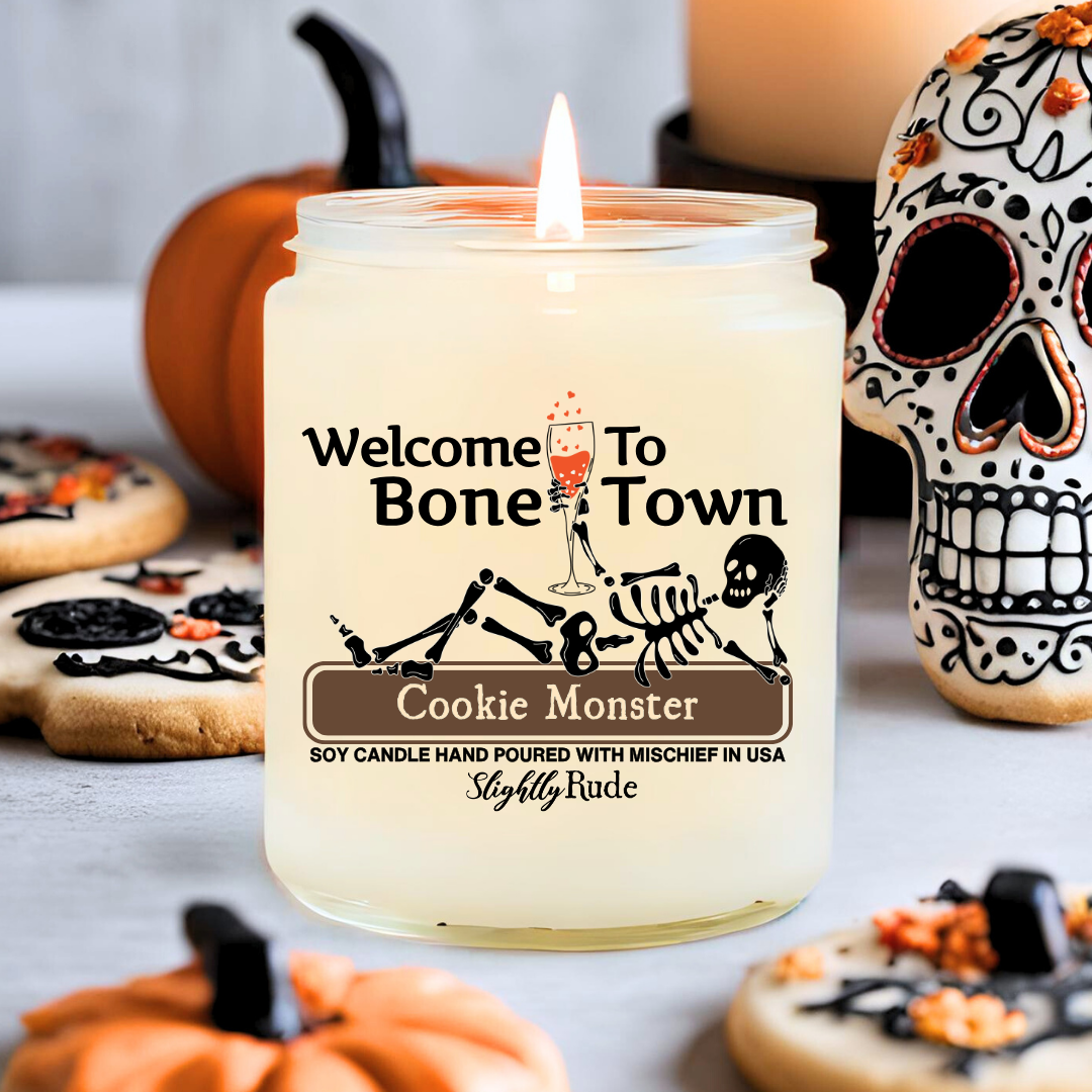 Welcome to Bone Town - Skeleton Candle