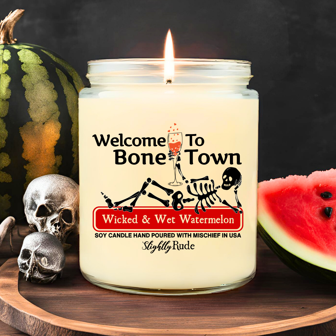 Welcome to Bone Town - Skeleton Candle
