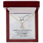 To My Beautiful Wife, I LOVE That I Get To LOVE You, & I LOVE That I Get to See You NAKED - with Love, Your Husband | Naughty Necklace
