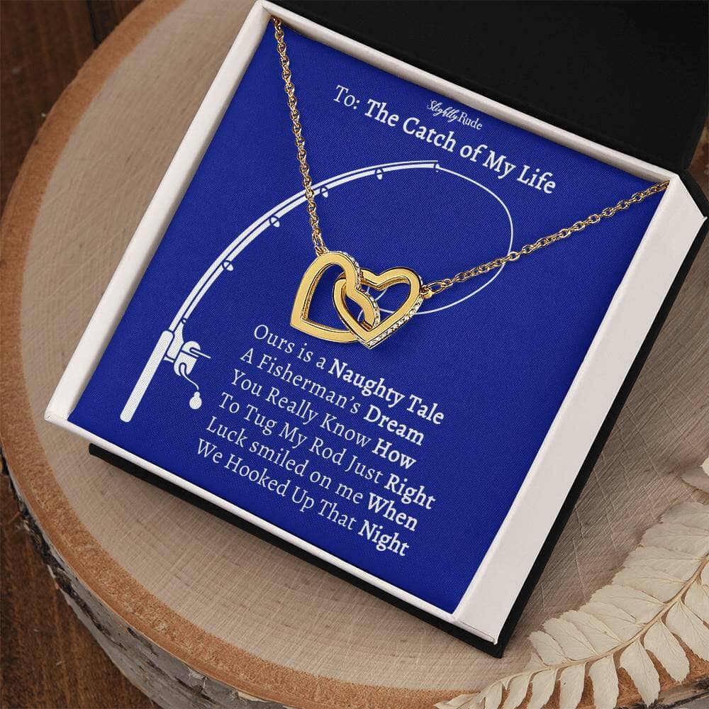 Naughty Fisherman In Love - Interlocking Hearts Jewelry ShineOn Fulfillment