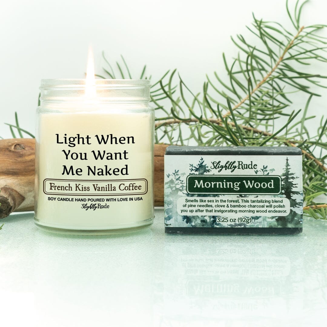 Naughty Naked 1 Candle & 1 Soap Bundle – Slightly Rude