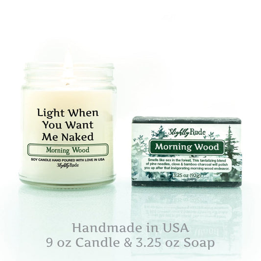Naughty Naked Candle & Soap Bundle Candles Slightly Rude 