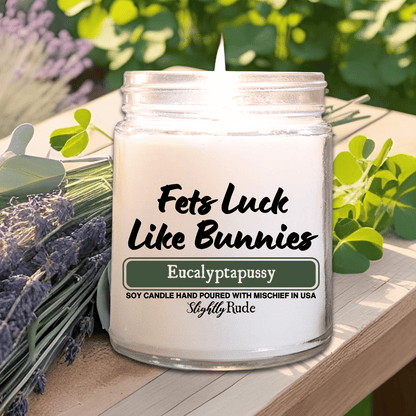 Fets Luck Like Bunnies - Candle