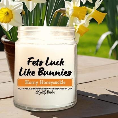 Fets Luck Like Bunnies - Candle