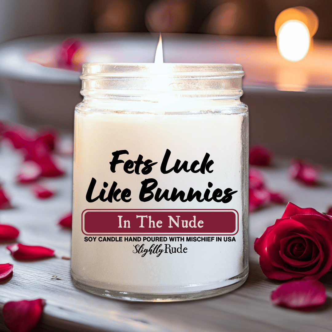 Fets Luck Like Bunnies - Candle