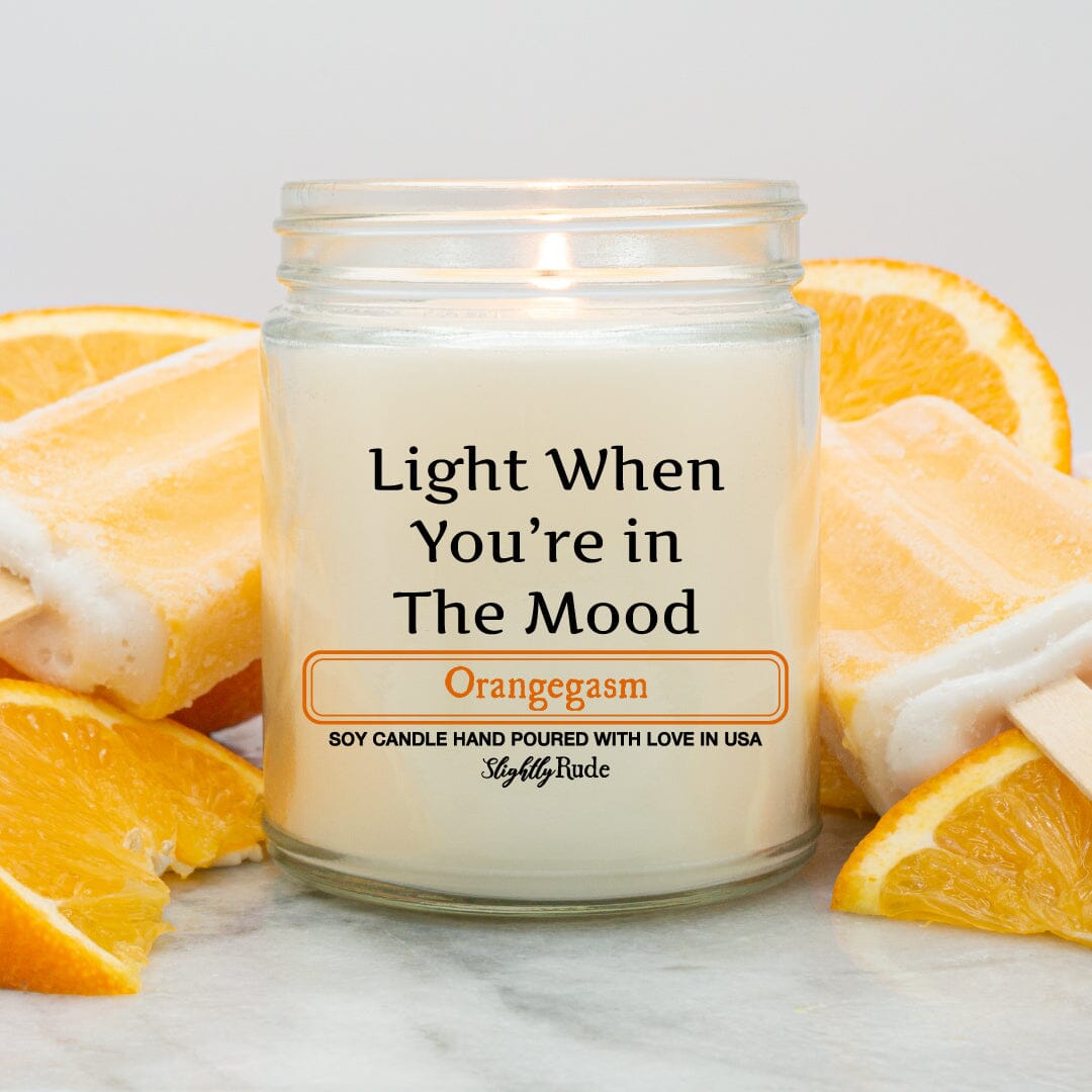 Light When You Are in the Mood - Candle Candles Slightly Rude Orangegasm 