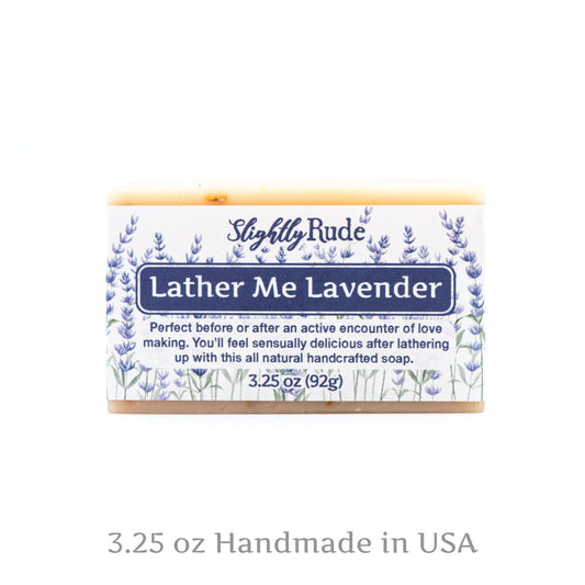 Naughty Soap Bar - Lather Me Lavender Slightly Rude 