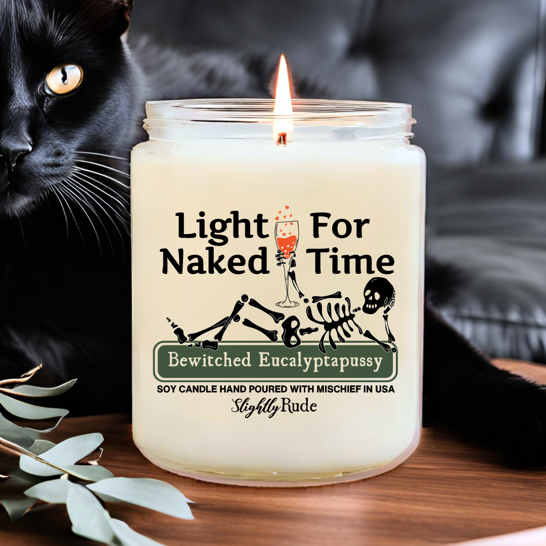 Light For Naked Time - Skeleton Candle