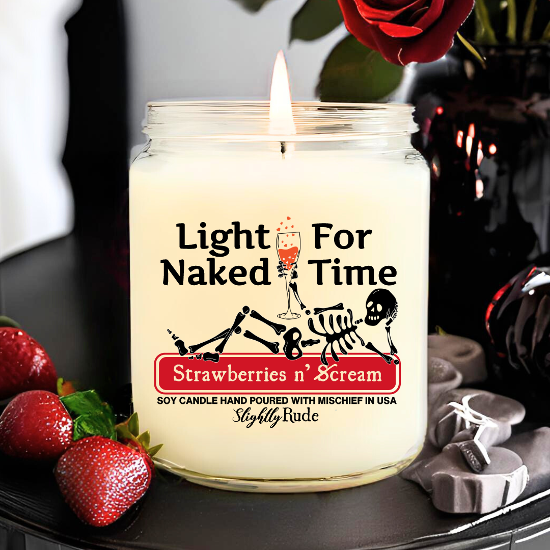 Light For Naked Time - Skeleton Candle