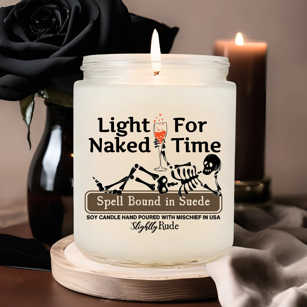 Light For Naked Time - Skeleton Candle