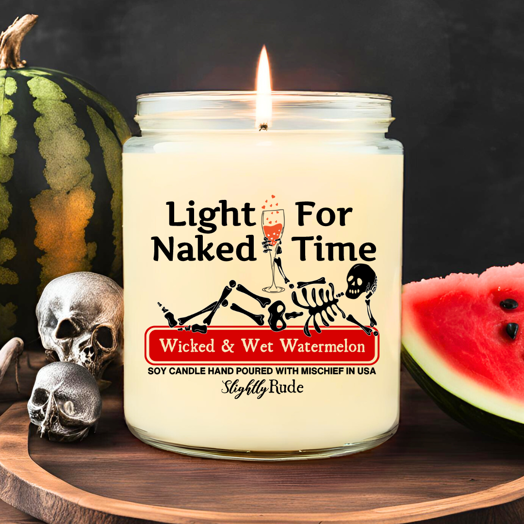 Light For Naked Time - Skeleton Candle