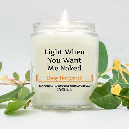 4 Candle Best Sellers Bundle - Light When You Want Me Naked Candles Slightly Rude 