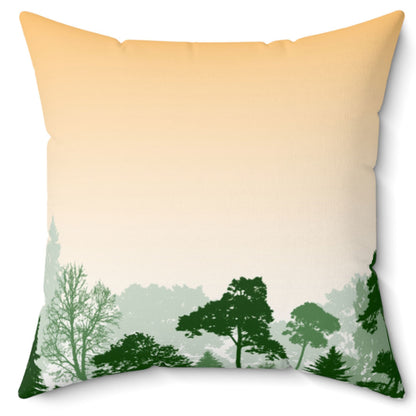 Save a Tree Eat A Beaver 16 Inch Ultra Soft Micro Fiber Pillow