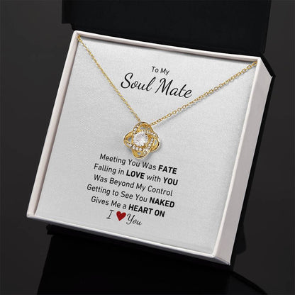 To My Soul Mate, Meeting You Was Fate, Getting to See You Naked Gives Me A Heart On, I LOVE You Necklace