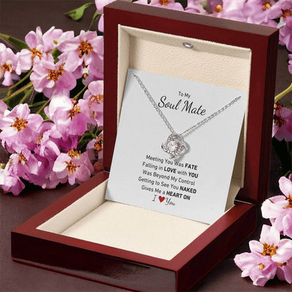 To My Soul Mate, Meeting You Was Fate, Getting to See You Naked Gives Me A Heart On, I LOVE You Necklace