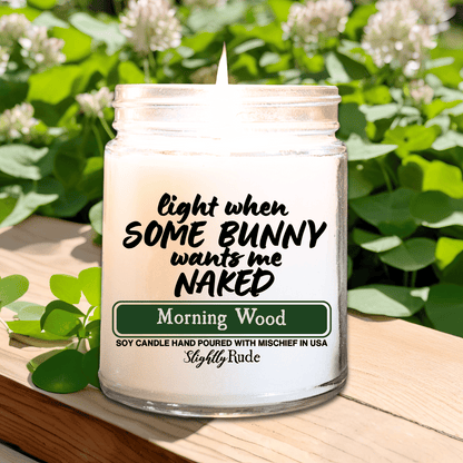 Light When Some Bunny Wants Me Naked - Candle