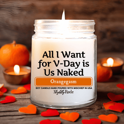 All I Want for V-Day is Us Naked - Candle