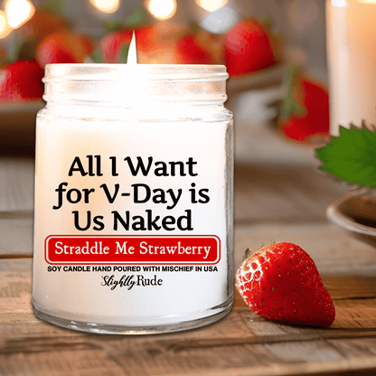 All I Want for V-Day is Us Naked - Candle