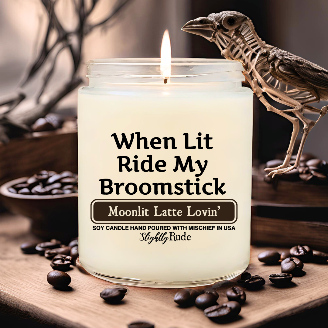 When Lit Ride My Broomstick - Candle