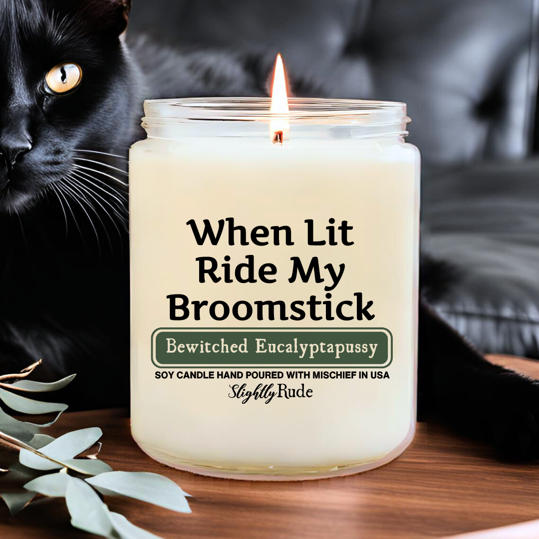 When Lit Ride My Broomstick - Candle