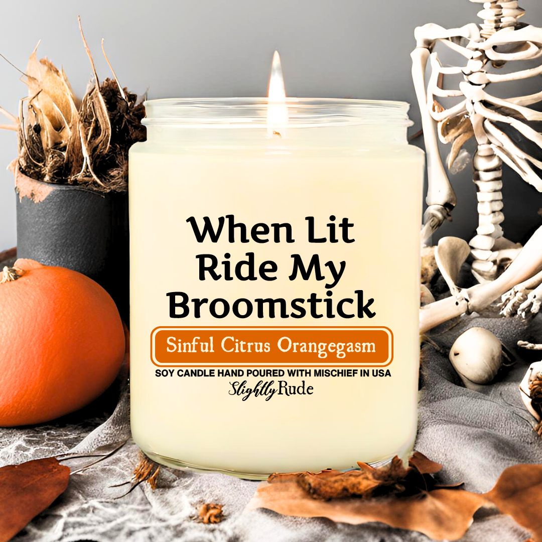 When Lit Ride My Broomstick - Candle