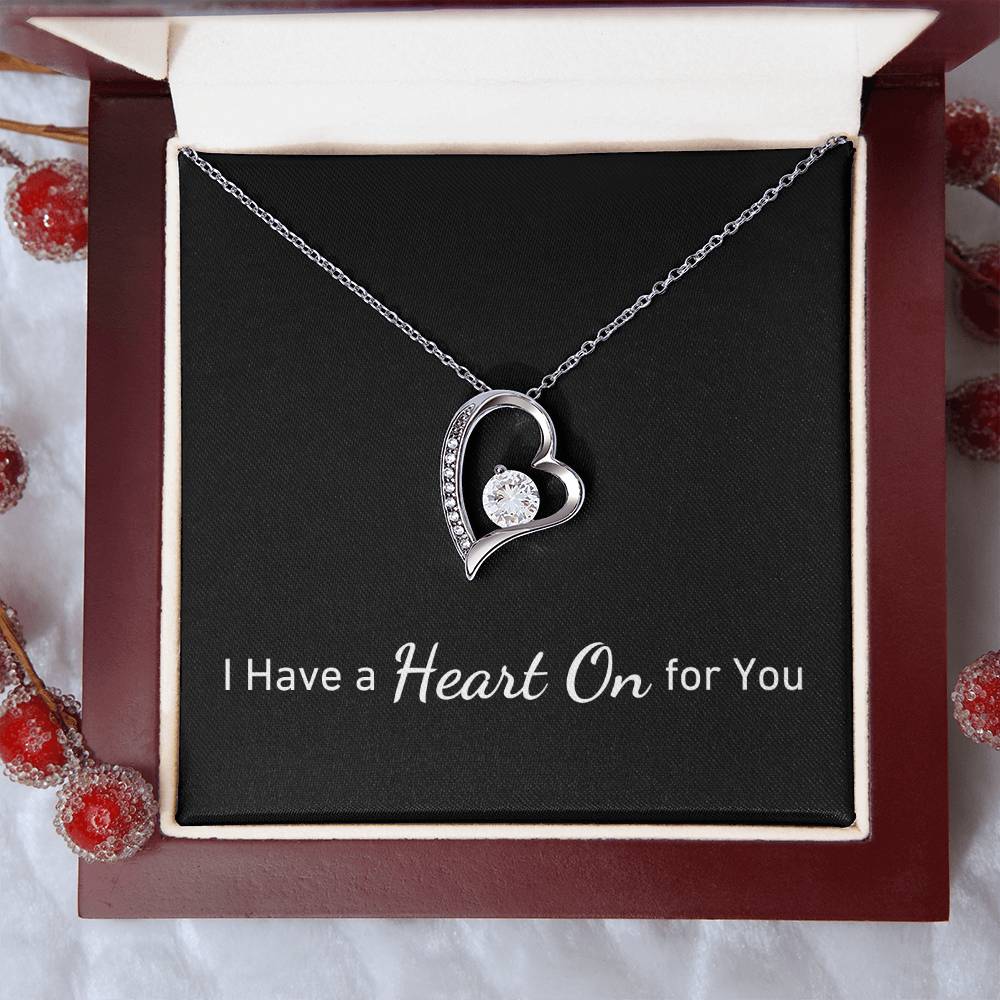 I Have a HEART ON For You  | Simply Sexy Heart Necklace on Black