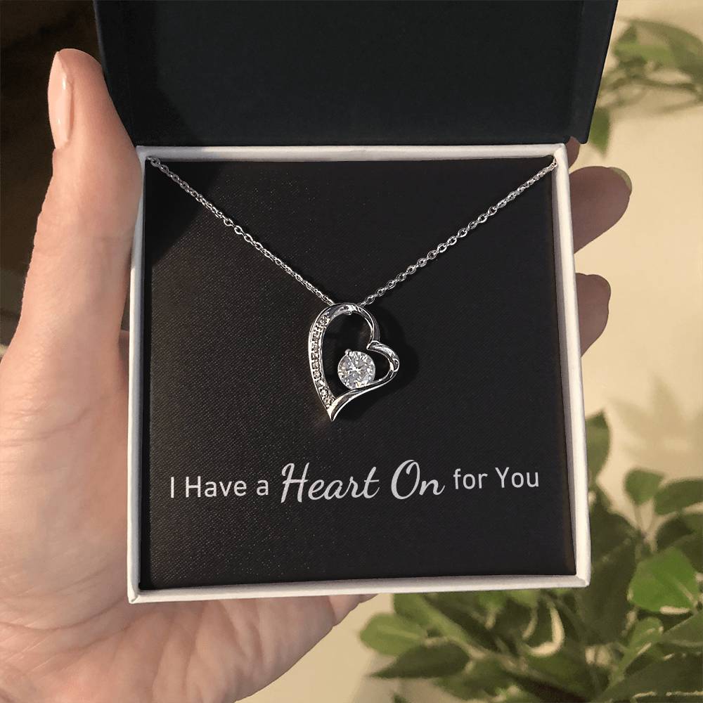 I Have a HEART ON For You  | Simply Sexy Heart Necklace on Black