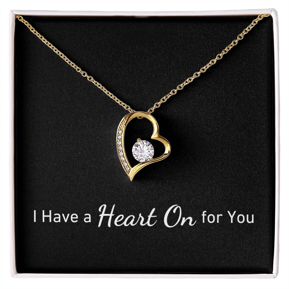 I Have a HEART ON For You  | Simply Sexy Heart Necklace on Black